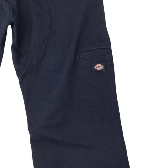 Dickies Pants NWT Boys Flex Skinny Fit Blue Straight Utility Double Knee Twill - Picture 3 of 7